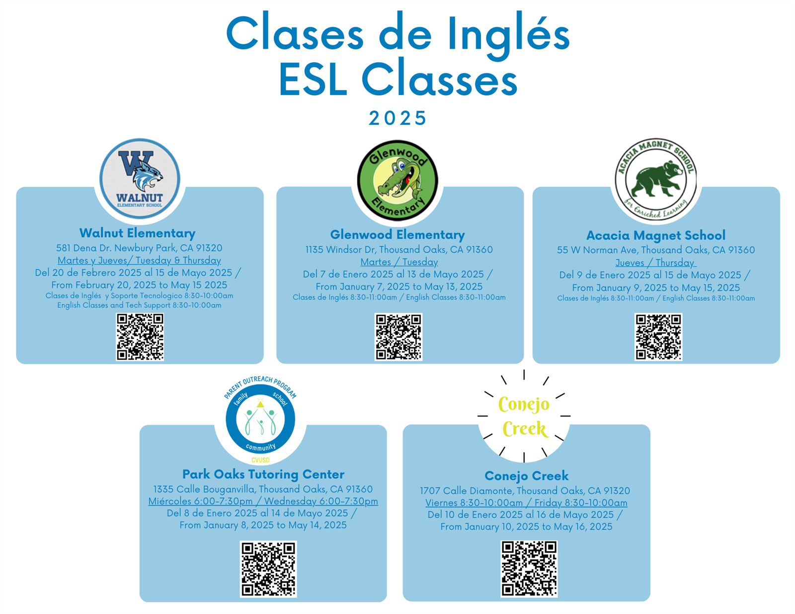 ESL Classes 2024-2025 ESL Classes 2024-2025